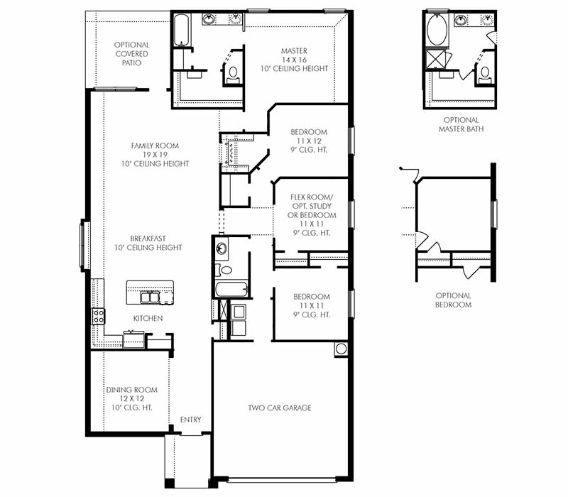 New Single-Story House Plans in Magnolia TX | The Aintree at Audubon 50